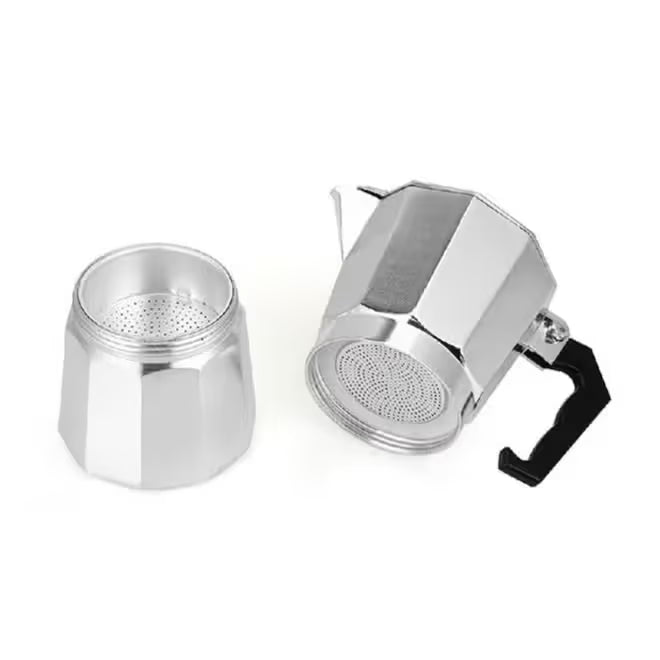 ماكينة موكا بوت للقهوة إسبريسو فضي