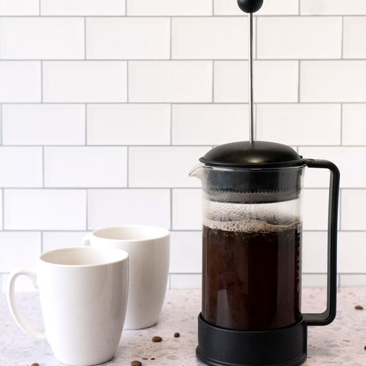 ماكينة صنع القهوة الفرنسية بالضغط - زجاج شفاف